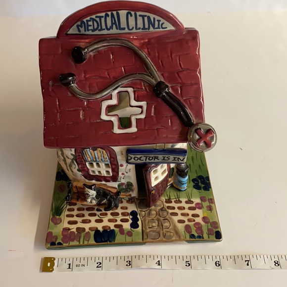 Vintage 2002 Blue Sky Clay Doctors Office meant at tea lite candle. - Picture 11 of 14